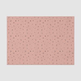 Papel De Seda estrellas negras patrón rosa antiguo