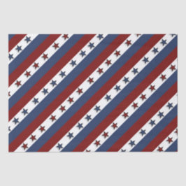 Papel De Seda Estrellas patrióticas y rayas