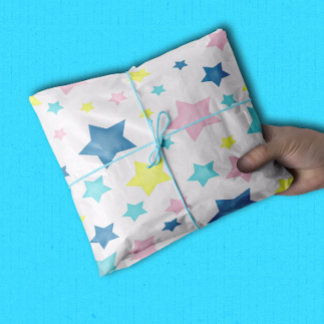 Papel De Seda Estrellas Retro Pastel para bebé