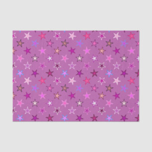 Papel De Seda Estrellas Twinkling modernas, violeta, ciruela y r