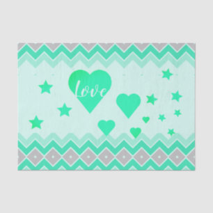 Papel De Seda Estrellas Y Corazón