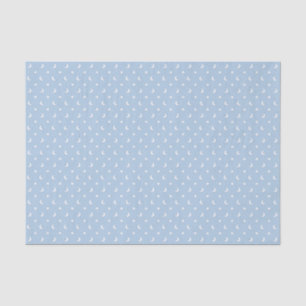 Papel De Seda Estrellas y lunas lindas en patrón azul pálido