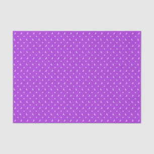 Papel De Seda Estrellas y Lunas Lindas sobre Patrón Púrpura