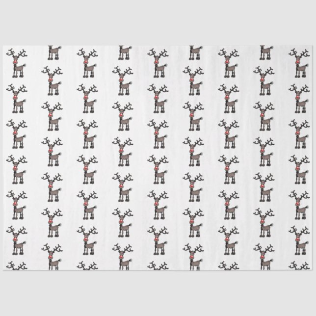 Papel De Seda Estresmas de moras con Rudolph (Anverso)