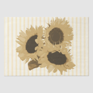 Papel De Seda Estribos florales de color beige ventilado botánic