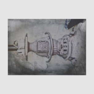 Papel De Seda Estufa de leña rústica antigua vintage