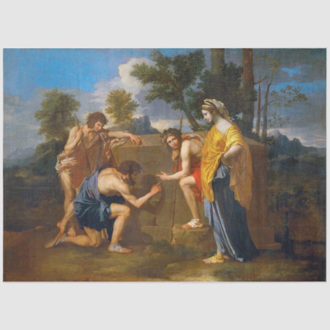 Papel De Seda Et in Arcadia ego, Poussin (Anverso)