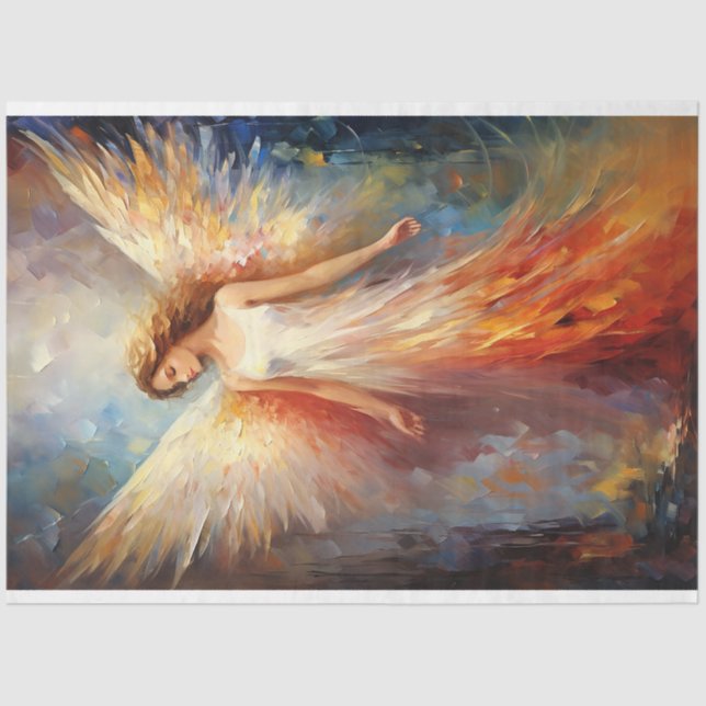 Papel De Seda Ethereal Angel Decoupage (Anverso)