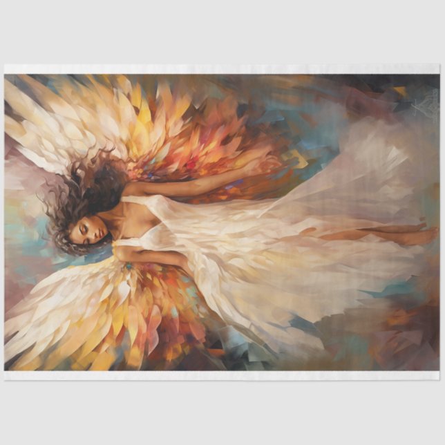 Papel De Seda Ethereal Angel Decoupage (Anverso)