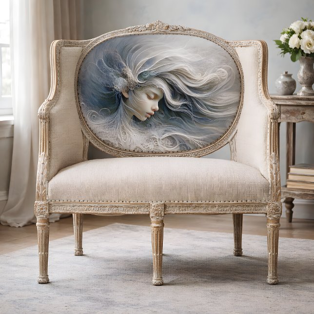 Papel De Seda Ethereal Angel Portrait Decoupage (Ethereal Angel Portrait Decoupage Tissue Paper)