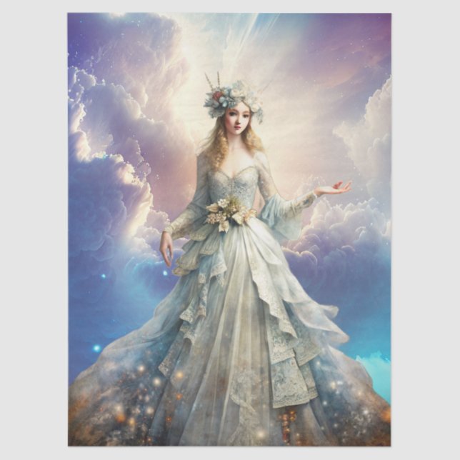 Papel De Seda Ethereal Enchanted Heavenly Princess Decoupage (Anverso)