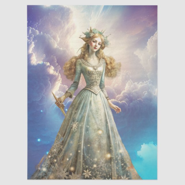 Papel De Seda Ethereal Enchanted Heavenly Princess Decoupage (Anverso)
