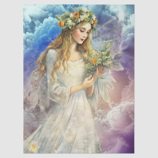 Papel De Seda Ethereal Enchanted Heavenly Princess Decoupage (Anverso)