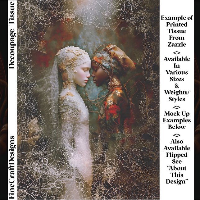 Papel De Seda Ethereal Spiritual Women, Symbolic EX6L Decoupage (Subido por el creador)