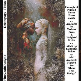 Papel De Seda Ethereal Spiritual Women, Symbolic EX6R Decoupage