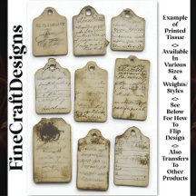 Etiquetas con problemas de éfemera vintage AJ0 Dec