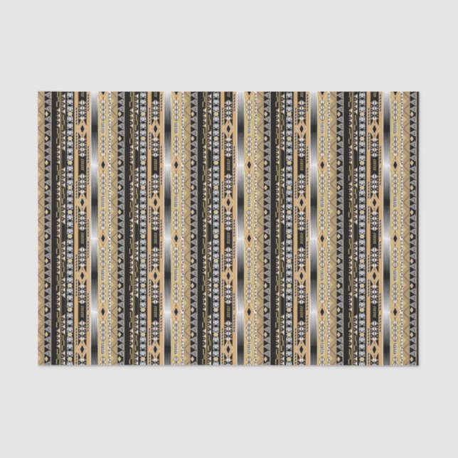 Papel De Seda Étnica, tribal, adorno (Anverso)