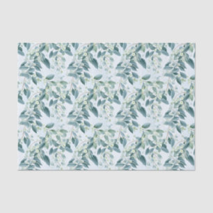 Papel De Seda Eucalipto verde suave color de agua