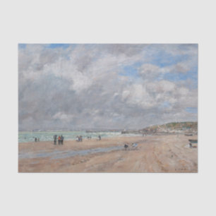 Papel De Seda Eugene Boudin - La playa de Deauville