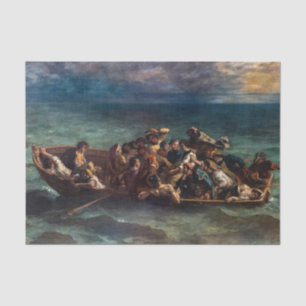 Papel De Seda Eugene Delacroix - El naufragio de don Juan