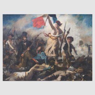 Papel De Seda Eugene Delacroix - La Libertad Guiando al Pueblo