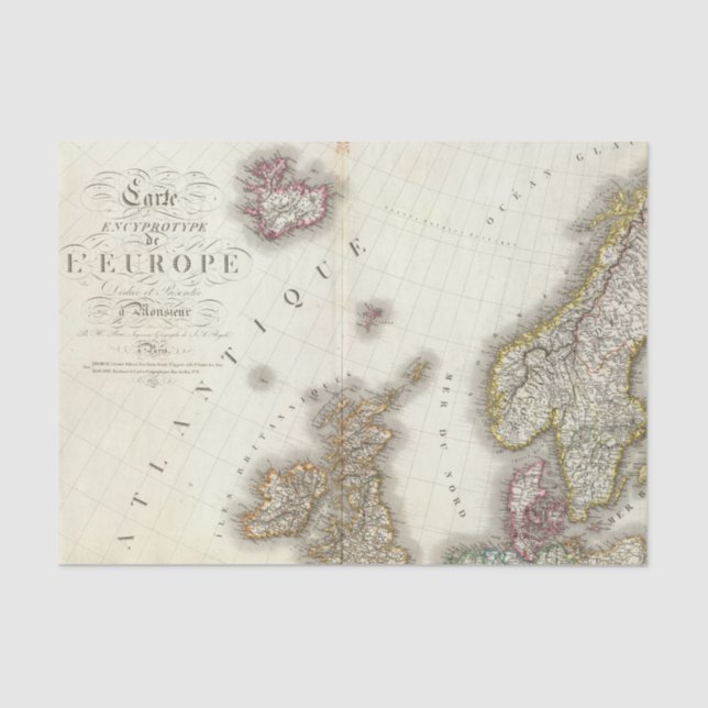 Papel De Seda Europa del noroeste (Anverso)