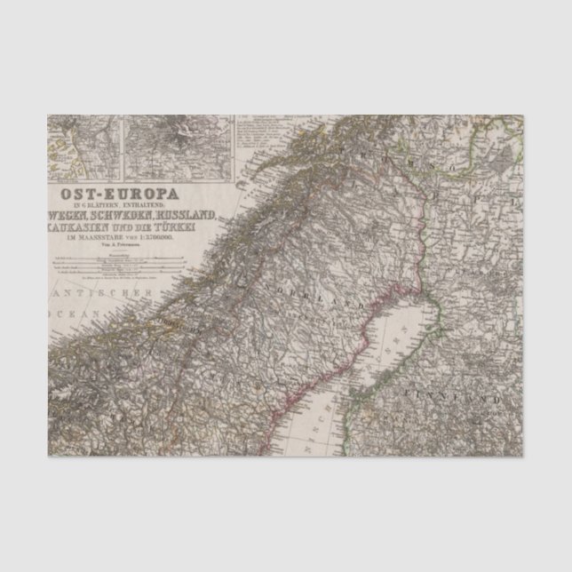 Papel De Seda Europa Oriental, Noruega (Anverso)