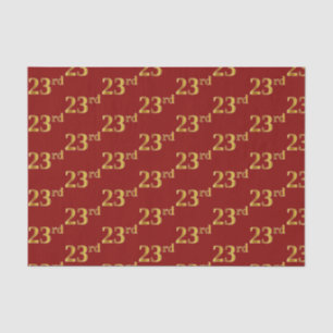 Papel De Seda Evento Red, Faux Gold 23 (23er)