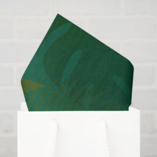 Papel De Seda Exóticas Hojas Tropicales Místicas de la Jungla Es