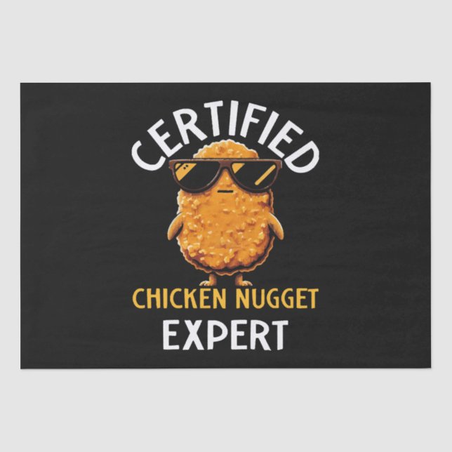 Papel De Seda Experto Certificado en Nuggets de Pollo (Anverso)