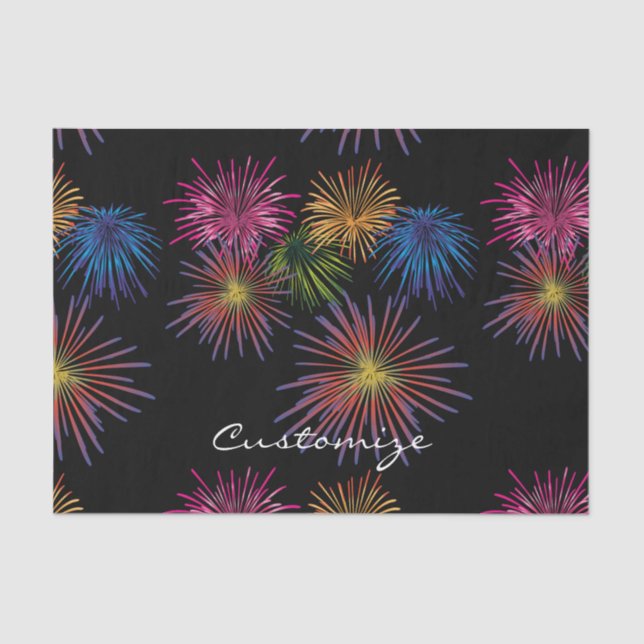 Papel De Seda Explosión de fuegos artificiales Thunder_Cove (Anverso)