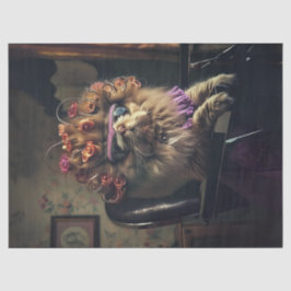 Papel De Seda Exquisitos detalles del día del salón del gato