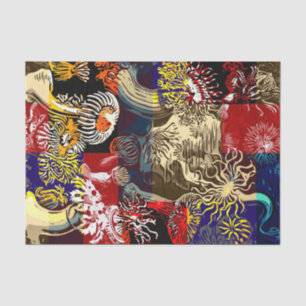 Papel De Seda Extracto floral hermoso