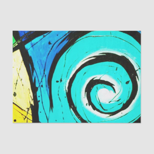 Papel De Seda Extracto moderno maravilloso de los remolinos de (Anverso)