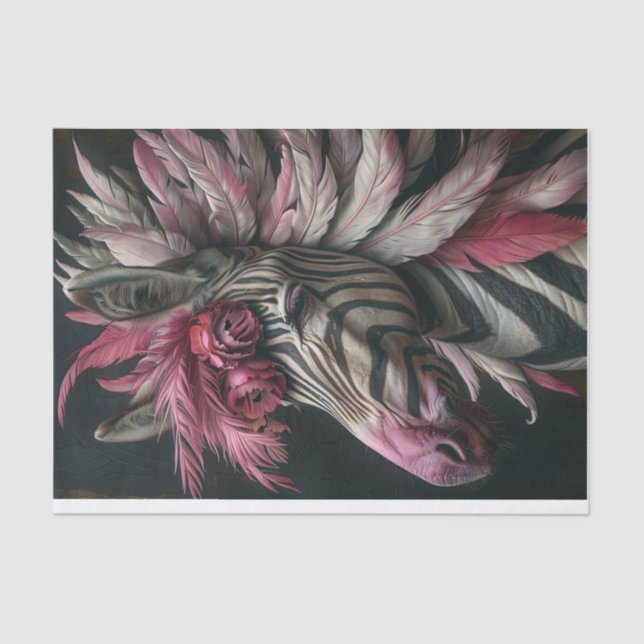 Papel De Seda Extravagancia cebra5 (Anverso)