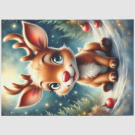 Papel De Seda Extravagante bebé Navidades de renos Rudolph