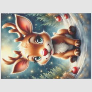 Papel De Seda Extravagante bebé Navidades de renos Rudolph
