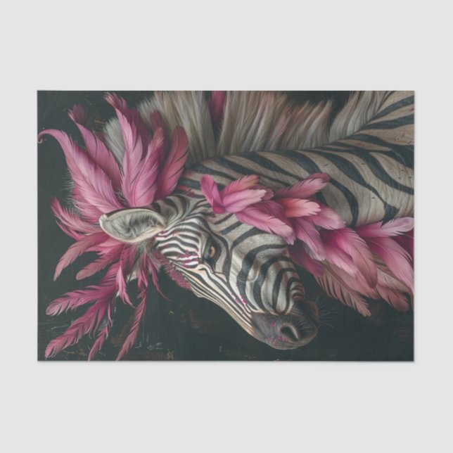 Papel De Seda Extravaganza de cebra1 (Anverso)