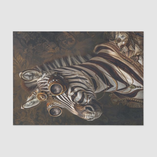 Papel De Seda Extravaganza de cebra10 (Anverso)