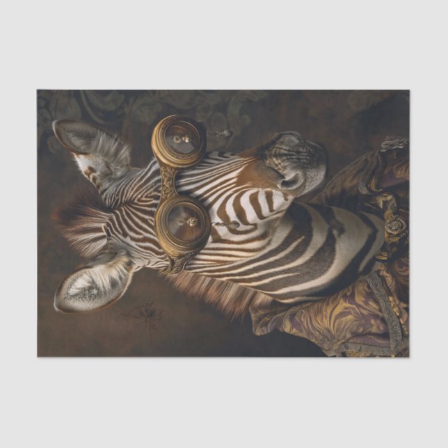 Papel De Seda Extravaganza de cebra11 (Anverso)