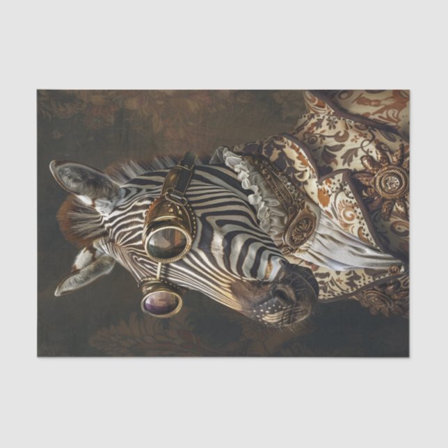 Papel De Seda Extravaganza de cebra13 (Anverso)