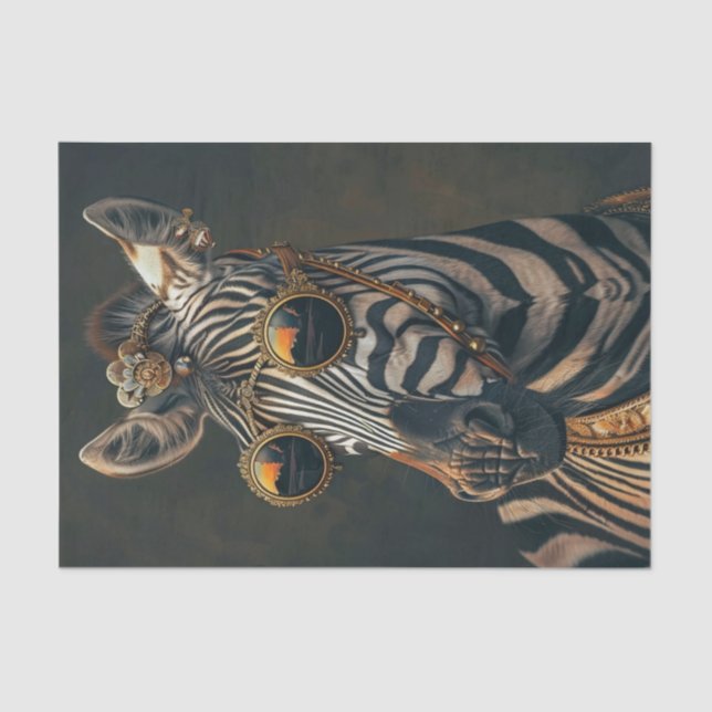 Papel De Seda Extravaganza de cebra15 (Anverso)