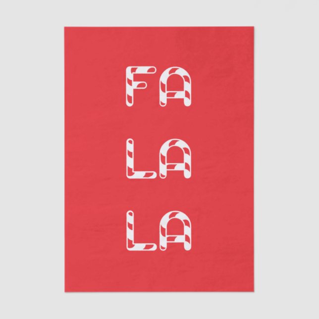 Papel De Seda Fa La La christmas (Anverso)