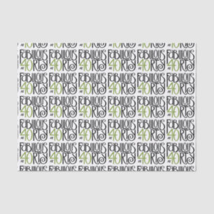 Papel De Seda Fabuloso con 40 papeles verdes