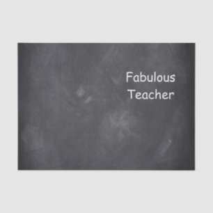 Papel De Seda Fabuloso Teacher Chalkboard Design Gift Idea