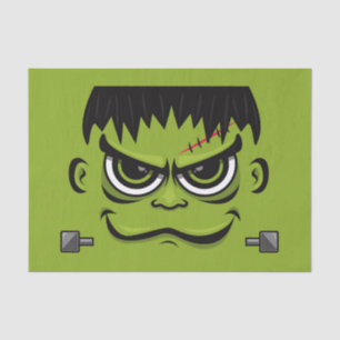 Papel De Seda Face Frankenstein Halloween