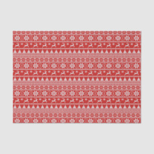 Papel De Seda Fair Isle Christmas