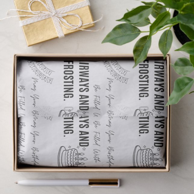 Papel De Seda Fairways And Frosting Funny Golfer Birthday  (Regalo )