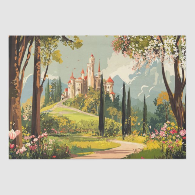Papel De Seda Fairy Tale Castle (Anverso)