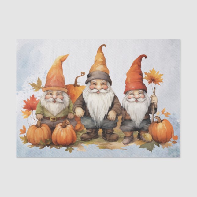 Papel De Seda Fall Gnomes (Anverso)